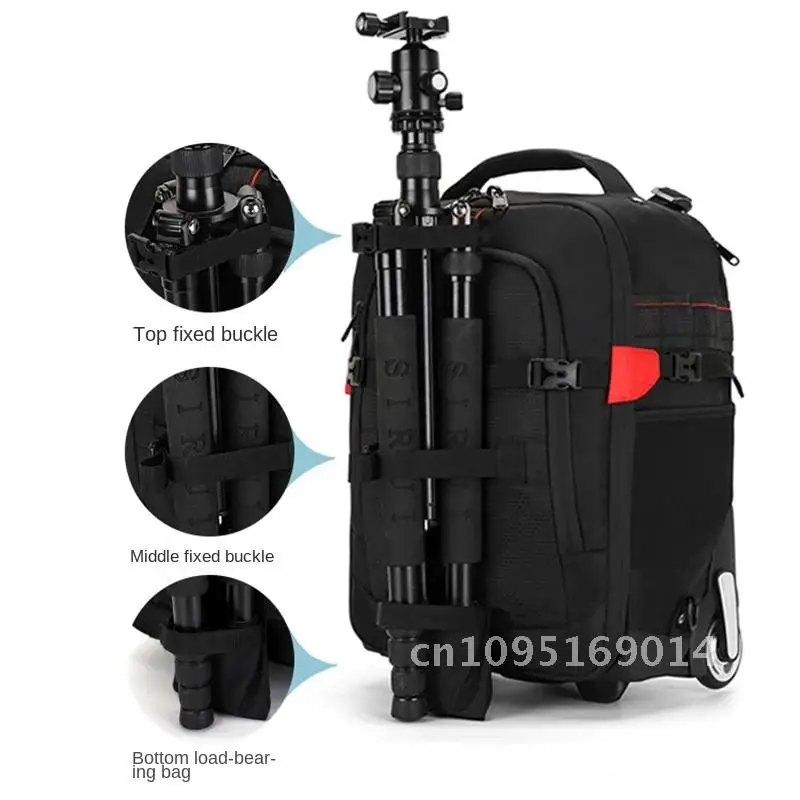 

Trolley Photography Digital Professional Camera Bag Trolley Travel Camera Photo backpack Trolley Backpack Suitcase Video Luggage