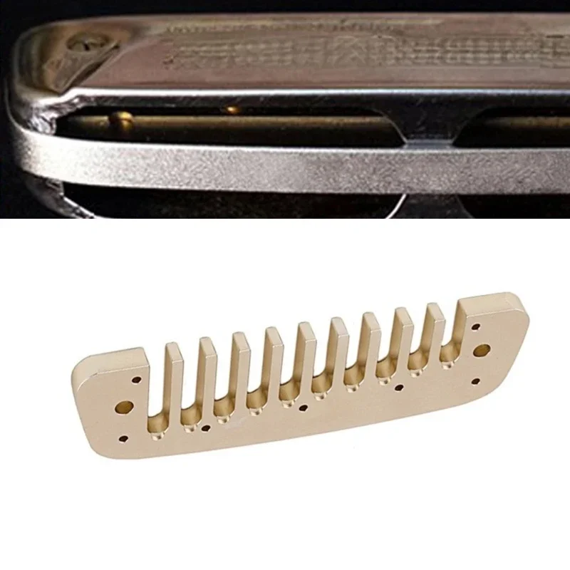 

Multipurpose Practical Metal Harmonica Comb 10 Holes Blues Harp Musical Instrument Accessories Harmonica Part Enduring 69HD