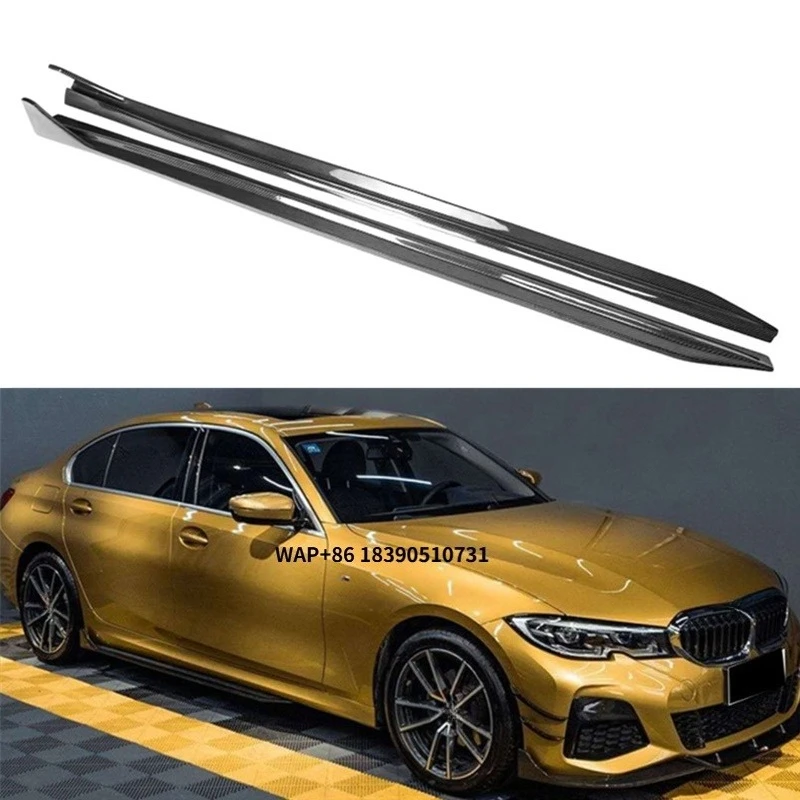 

High Quality TK Style Carbon Fiber Side Skirts for 3 Series G20 G28 M Sports Side Skirt Extension 2019+