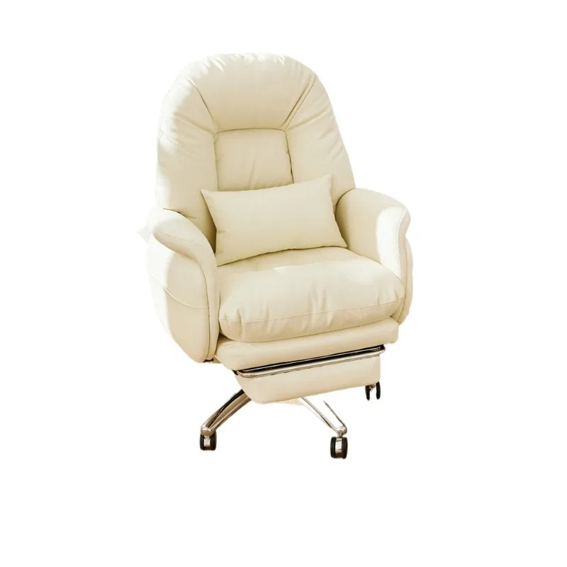 

Can lie down on the swivel chair of the home office, study the boss's desk comfortably and sedentary