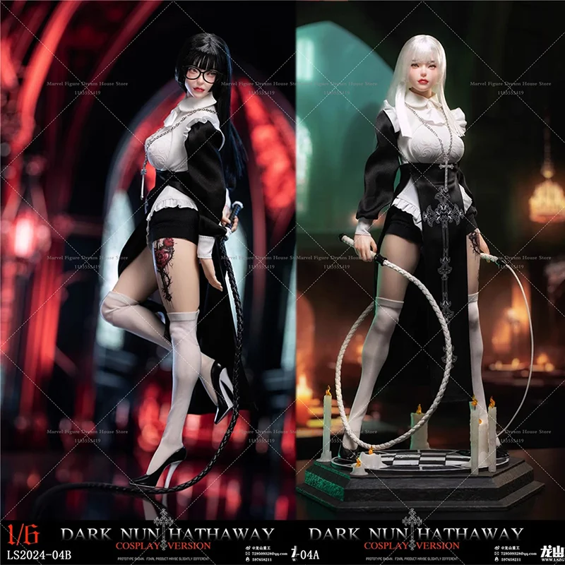 

In Stock LS2024-04 A/B/C 1/6 Scale Darkness Nun Rebel Girl Hathaway Rose Tattoo 12-inch Full Set Action Figure Soldier Toys