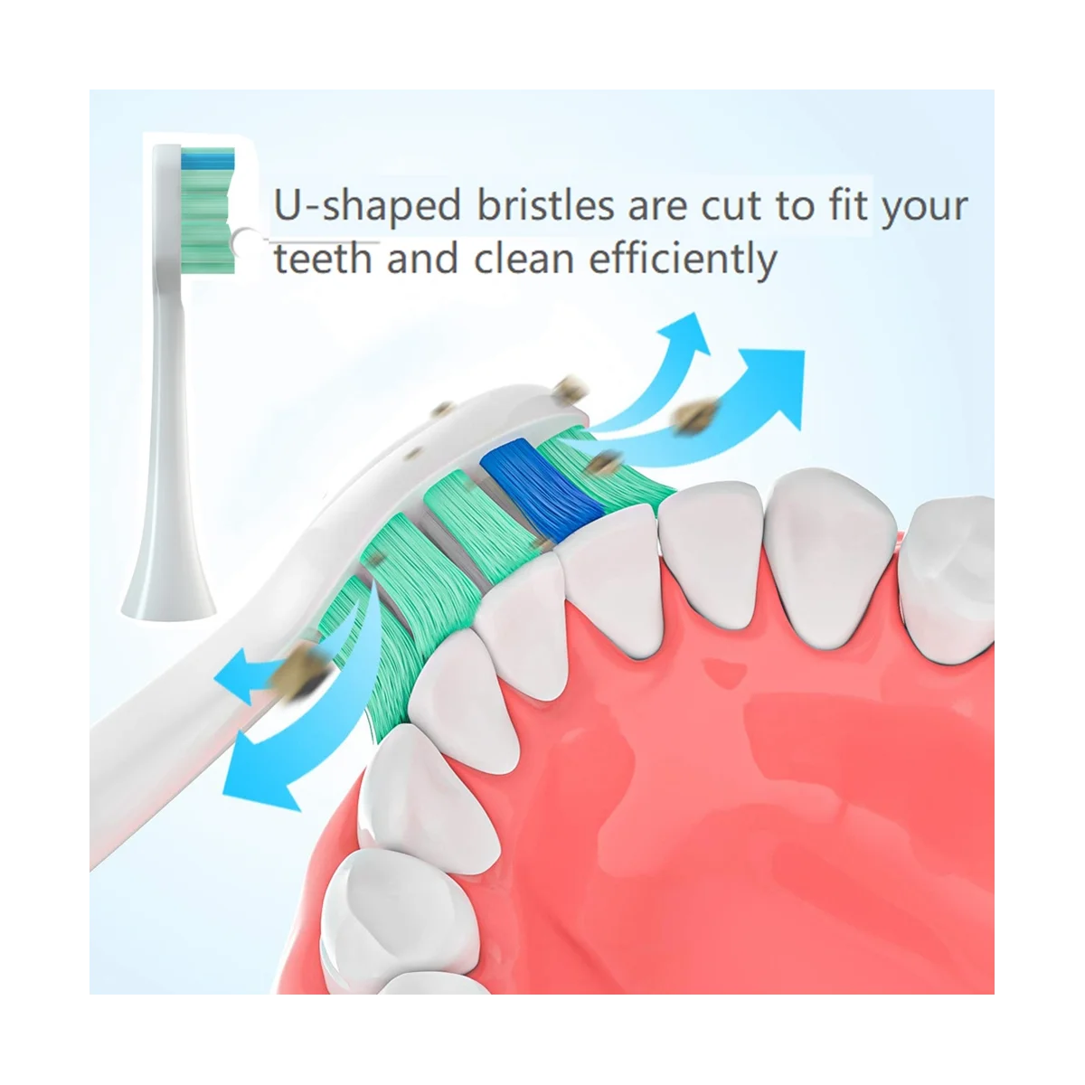 

4 шт., разные цвета, насадка для зубной щетки, мягкая щетина, электрическая замена-ABPX