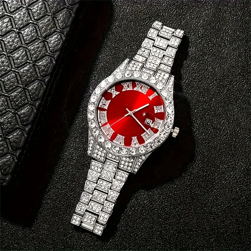 Fashionable couples quartz watch set, zinc alloy case, analog display, perfect gift for Valentine's Day, Easter and Eid