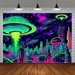 Glowing flowers in the darkness, Milky Way space aliens, decorative props, party photos, shooting backgrounds