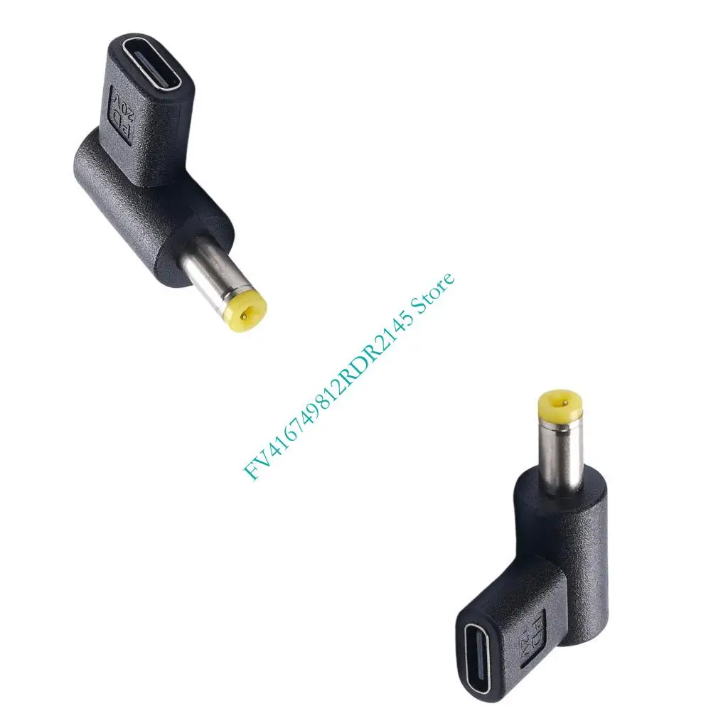 B2EF Power Adapters Type C Female To 4.8x1.7mm Male 12V 20V For Router LED Tools