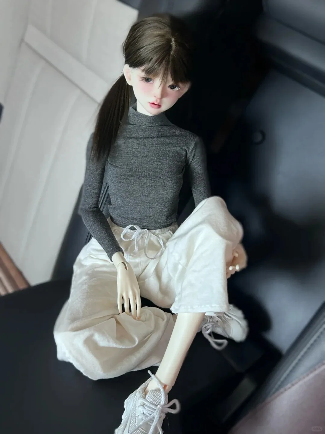 New SD BJD1/4D Genuine Doll 42cm Height Female Doll Linglan Premium Resin Embodied Goods Makeup Slim Body Free Shipping