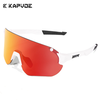 Kapvoe UV400 Cycling Glasses Cycling Sunglasses Sports Sunglasses Bike Glasses Oculos Ciclismo with Myopia Frame Running Glasses