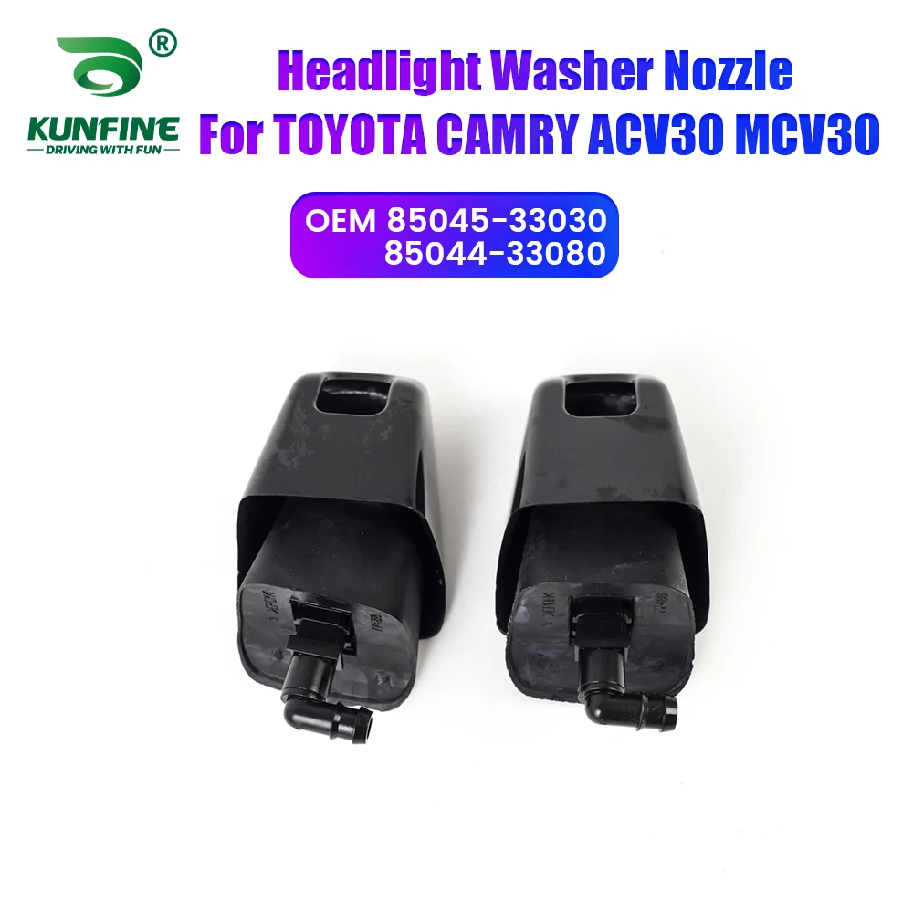 

Car Headlight Front Bumper Washer Spray Nozzle Jet Headlamp Pump Cover For TOYOTA CAMRY ACV30 MCV30 85045-33030 85044-33080