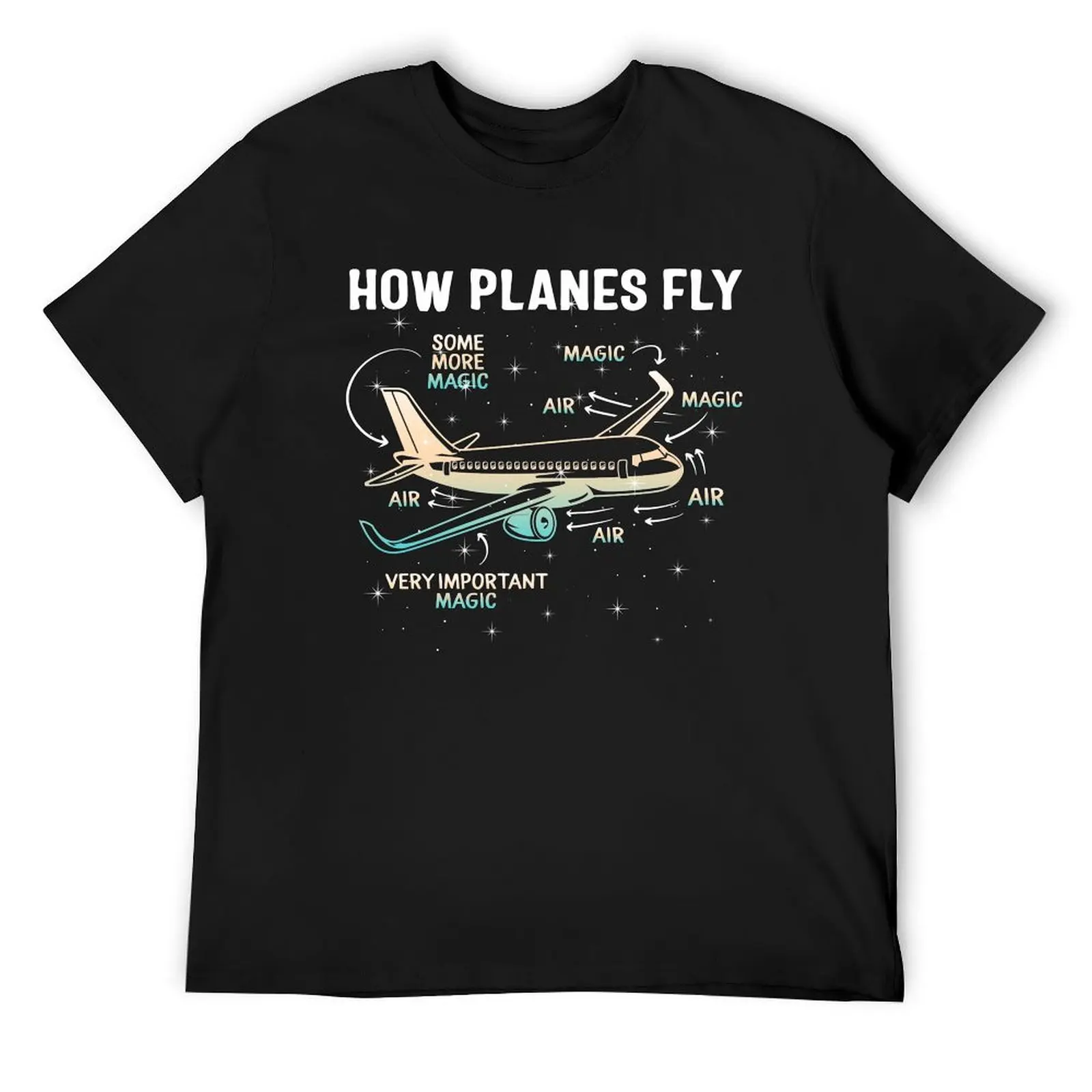 How Planes Fly, How Planes Fly Magic, Aerospace Engineer, Airplanes Aviation, Flying Pilot Shirt, Airplane Airline Pilot T-Shirt