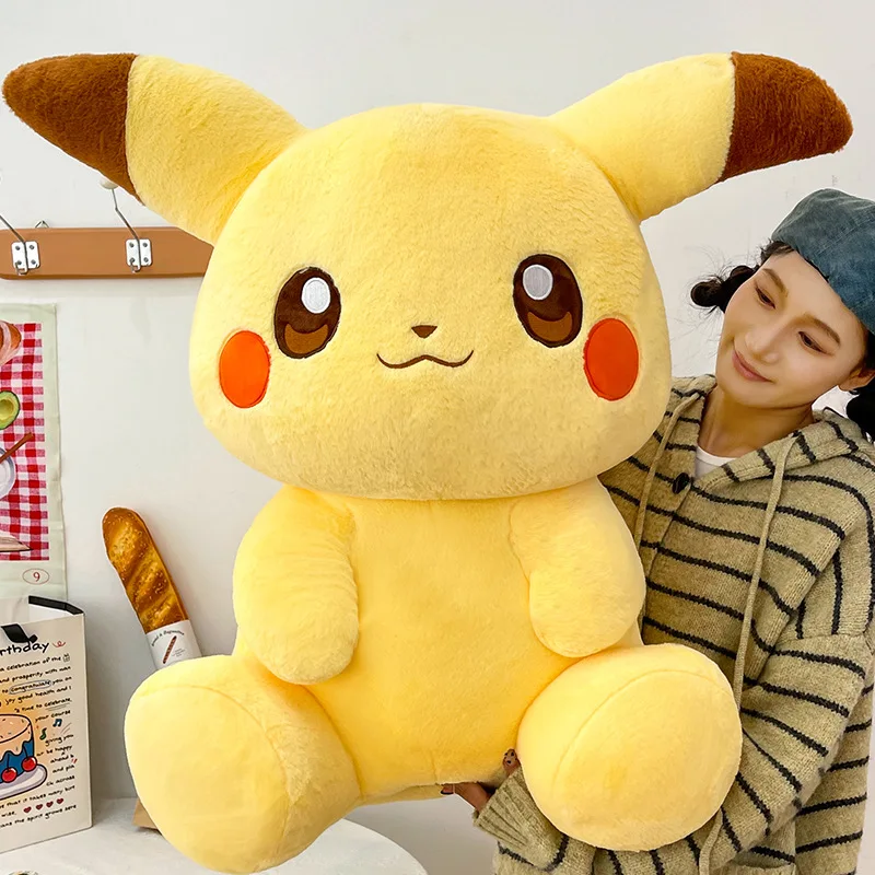 40/80 cm große Pikachu Pokemon Plüschtiere Cartoon Puppe süße Ornament gefüllte Plüschtier Pikachu Kissen Pokémon Geschenk für Kinder