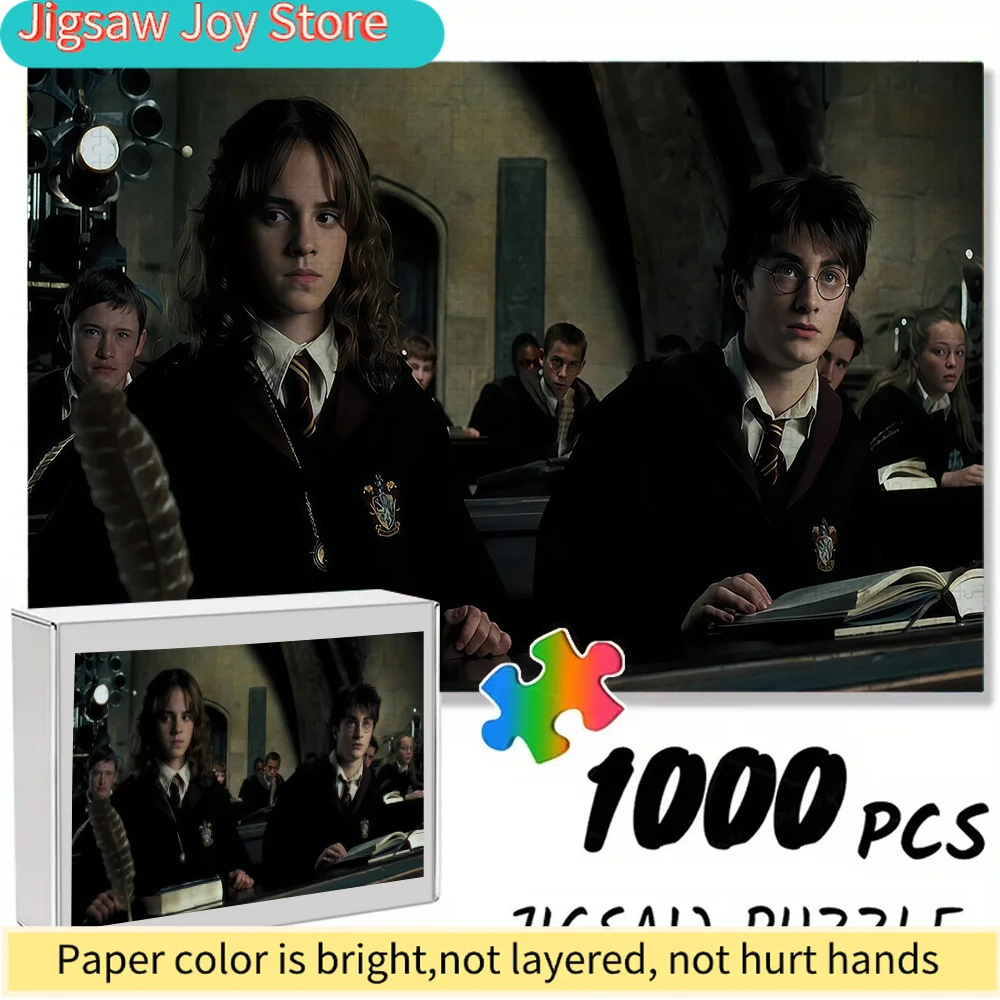 

Пазлы Warner Bros. Seamless Puzzles Z12.27-4, изображающие сцену из занятий в Хогвартсе по мотивам Гарри Поттера, прочные и толстые.