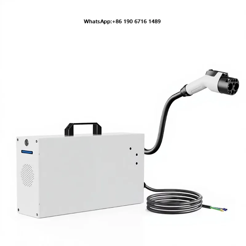 7kW Single Phase Portable DC EV Charger for New Energy Vehicles with GBT/CCS/NACS/CHAdeMO Interfaces AC110V-250V Input