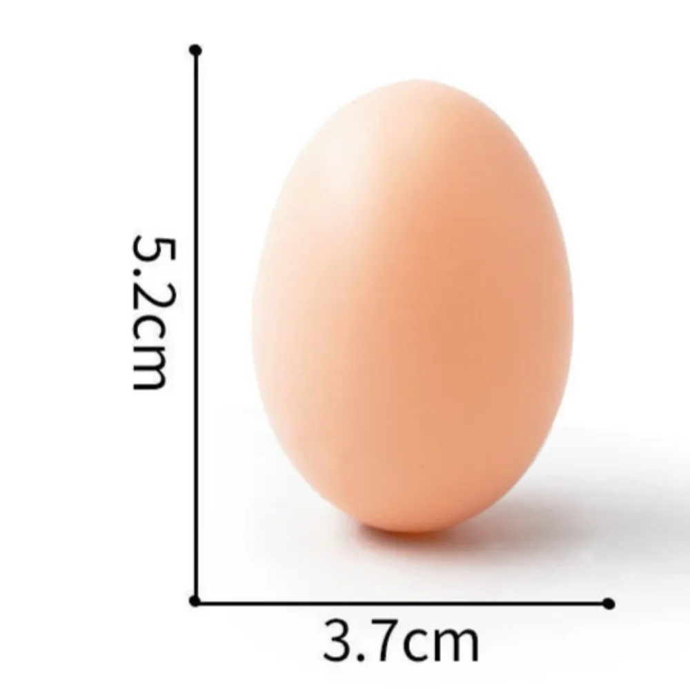 Fake Eggs Toys for Children Kitchen Simulation Egg Model DIY Painting Fun Doodle Plastic Egg Decoration Kids Educational Toy