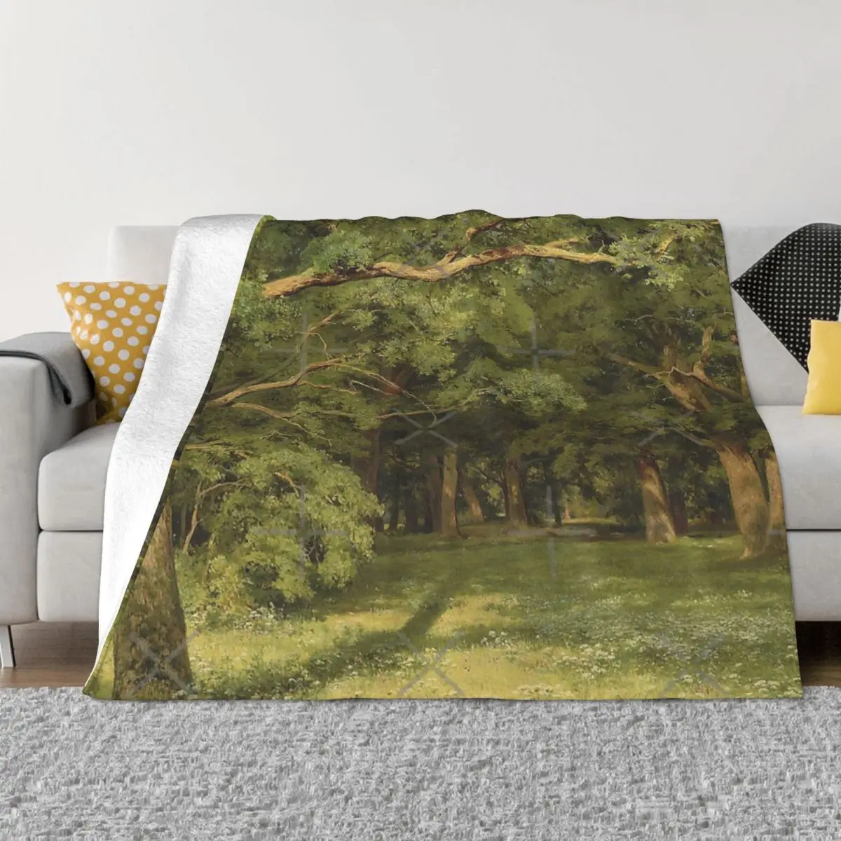 The Forest Clearing 1896 - Ivan Shishkin Plush Bed Blanket Quilt For Bed Blankets And Throws Throw Blanket