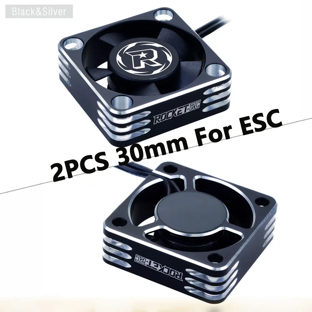 2PCS SURPASSHOBBY ROCKET Aluminium Lüfter 25/30/35/40/50mm Wärmeableitung Abdeckung für ESC RC Crawler 1/10 1/8 Motor RC Auto