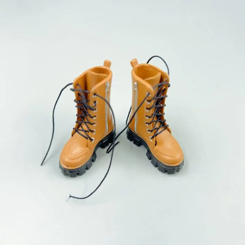 1Pair 1/8 Doll Shoes Accessories Ob22 Plastic Shoes Cool High Ankle Boots For 1/8 Doll Ymy22 P20 Doll