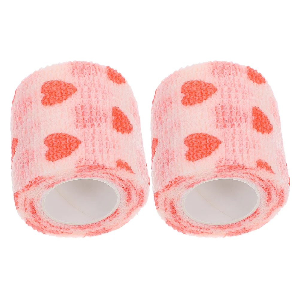 

2Pcs Pet Bandage Wrap Self Non-Woven Elastic Paw Bandage for Dogs Cats Paws Legs Wounds Protection Outdoor