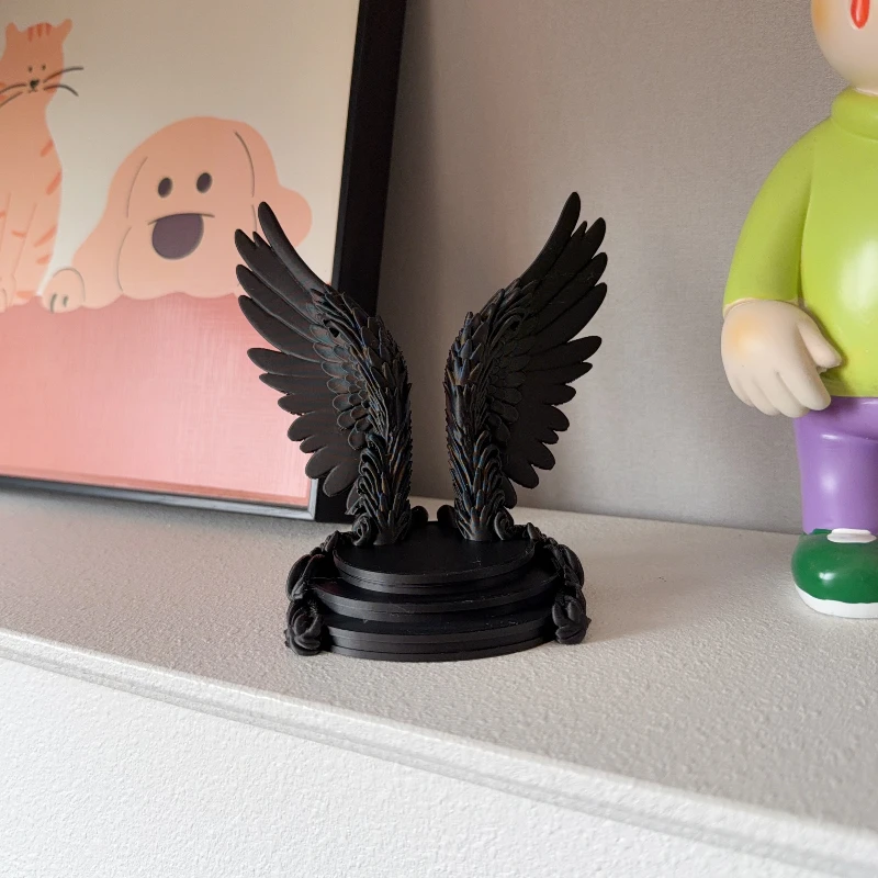 Angel Wings Figure Display Base Pedestal Riser Stand for Action Figures Dolls Collectibles Storage Showcase Organizer 2026 New
