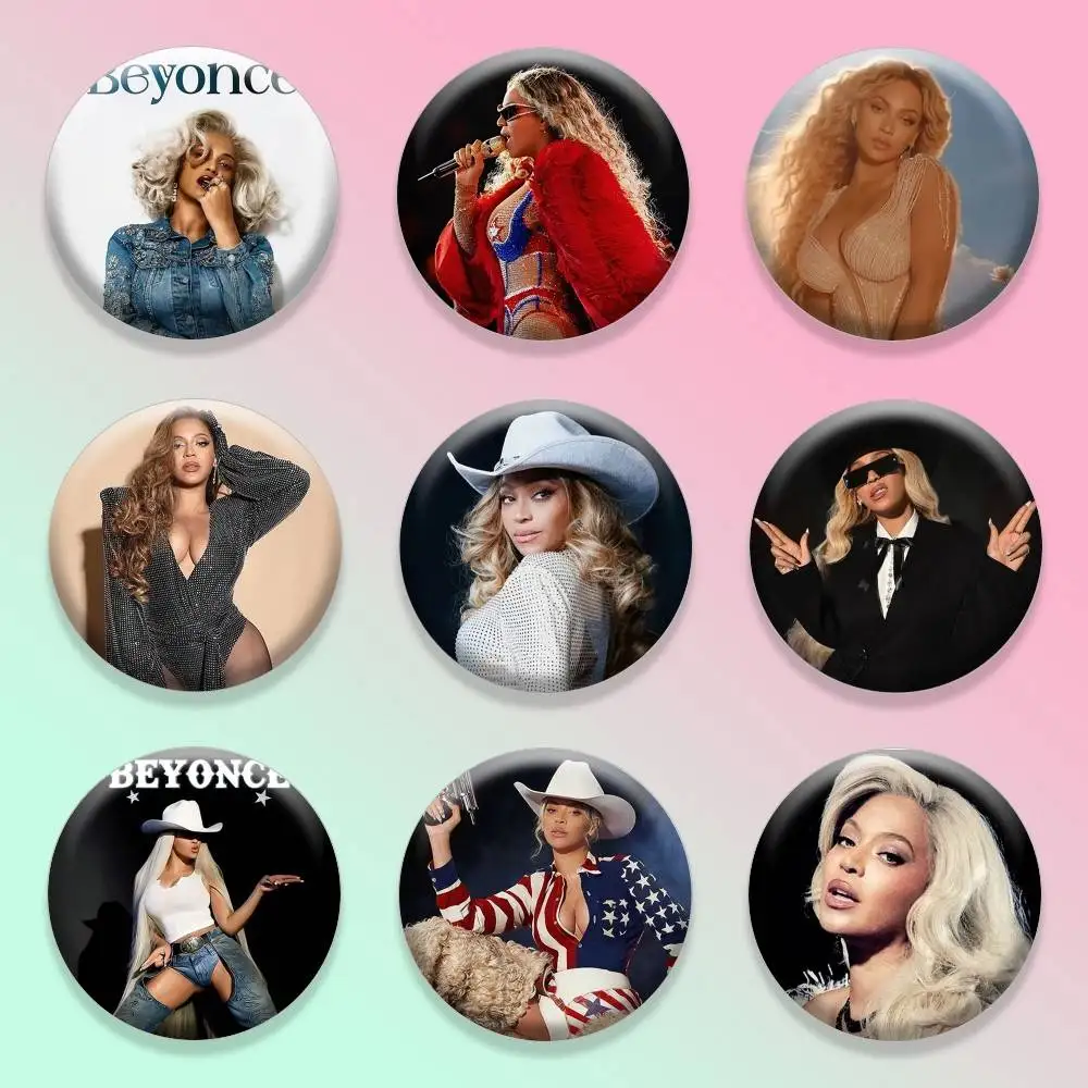 

B-Beyonce C-Cowboy Carter BC 25mm 32mm 44mm 58mm 75mm Brooches Badges Pins for Accessories