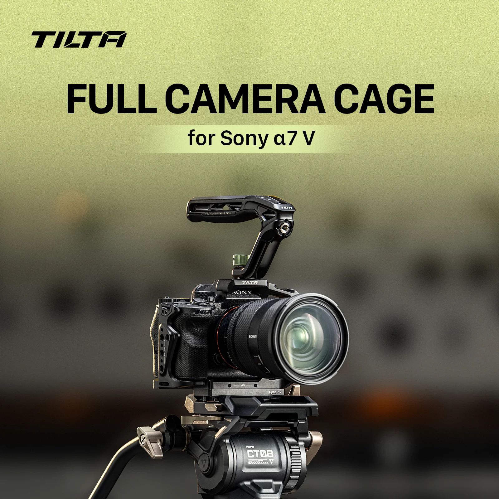 TILTA TA-T100 für Sony A7 V a7 IV/a7R V Vollkäfig mit Kabelklemme Xeno Seitengriff PD V-Mount Batterieplatte