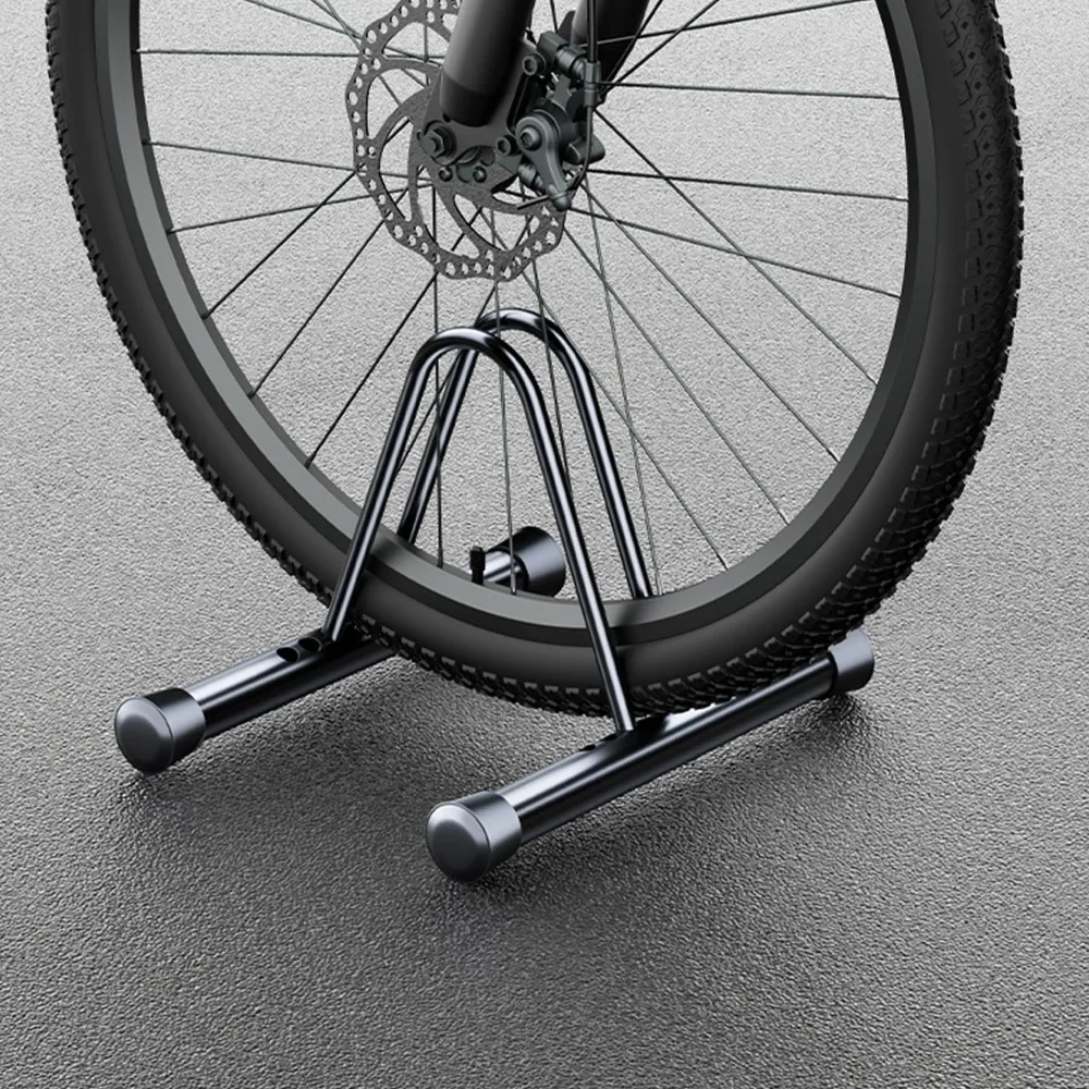 Floor-standing Bike Storage Rack Adjustable Metal Universal Bicycle Carrier Portable Durable Bike Repair Stand