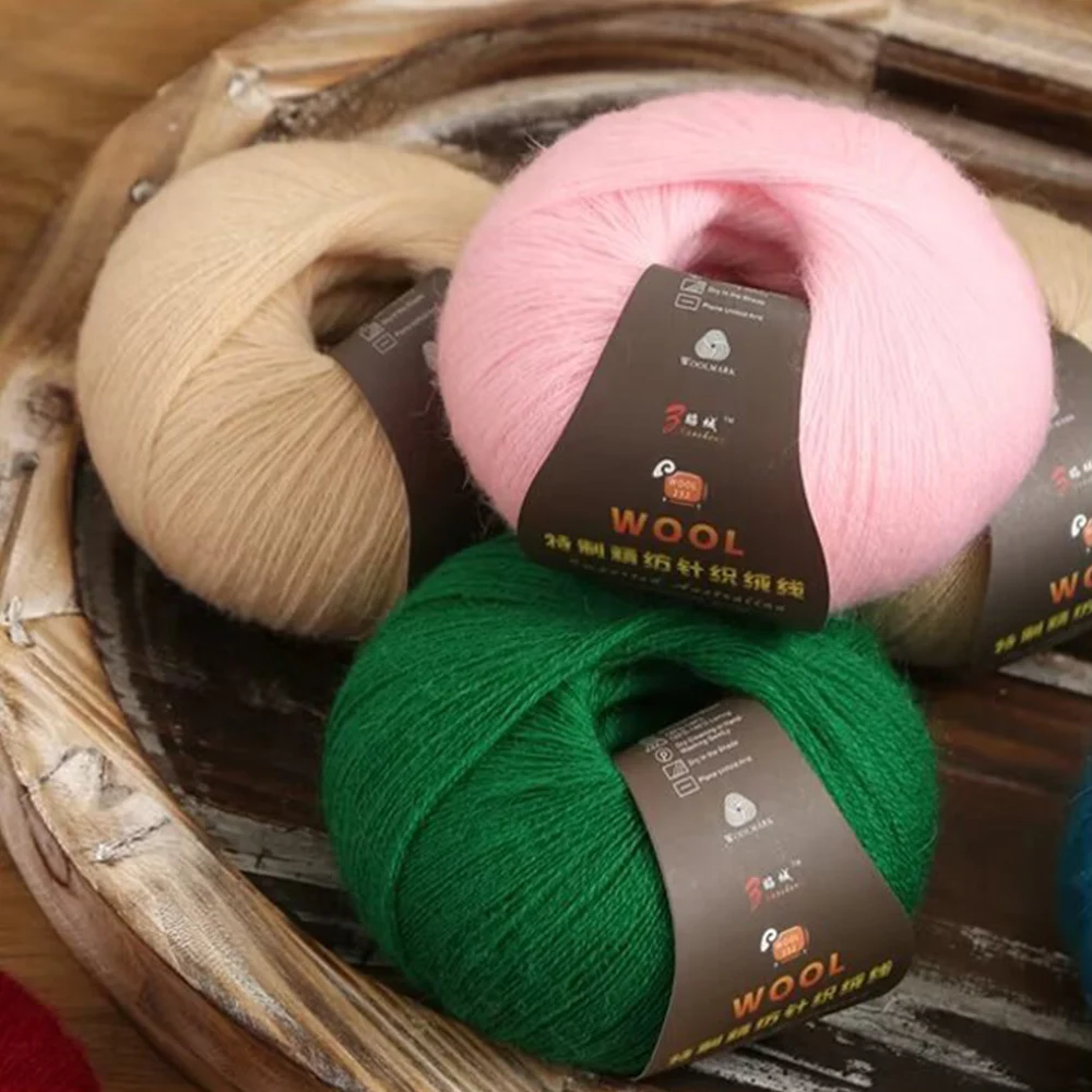 50g Cashmere Yarn Knitting Hand-knitted High-grade Worsted Woolen Wool for Cardigan Hat Sweater Mongolian Cashmere Thread