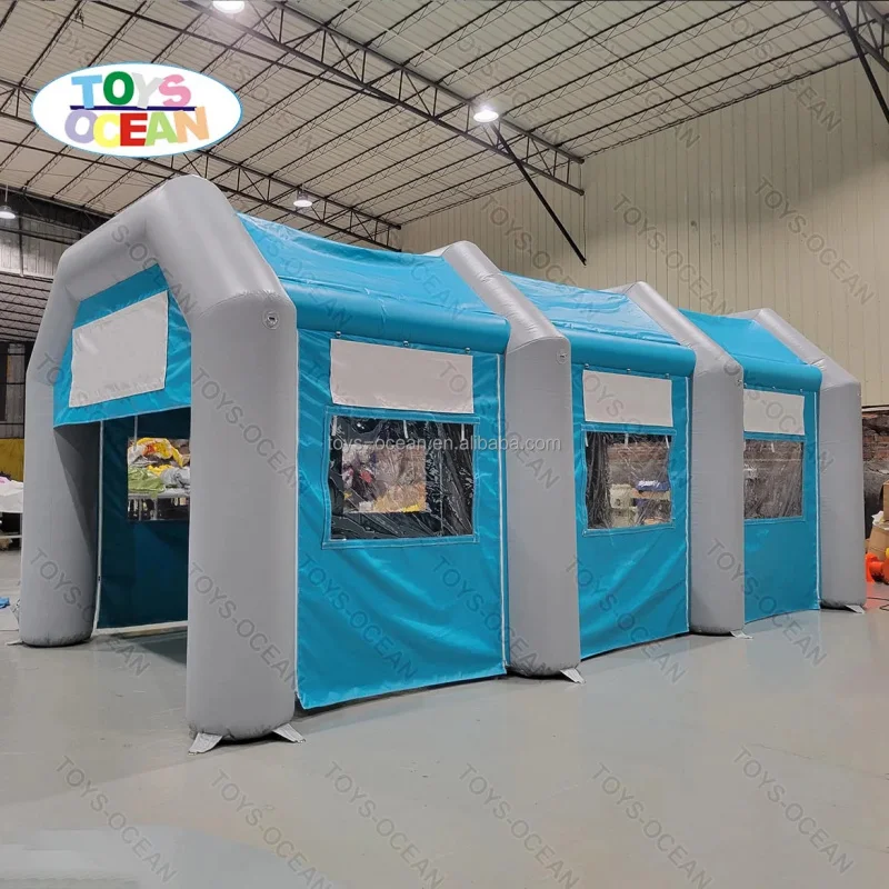 TOYS-OCEAN Factory-Customized Outdoor Camping Tents Inflatable Arched Sunshade Tents Built-In Fan Customizable Size Leisure