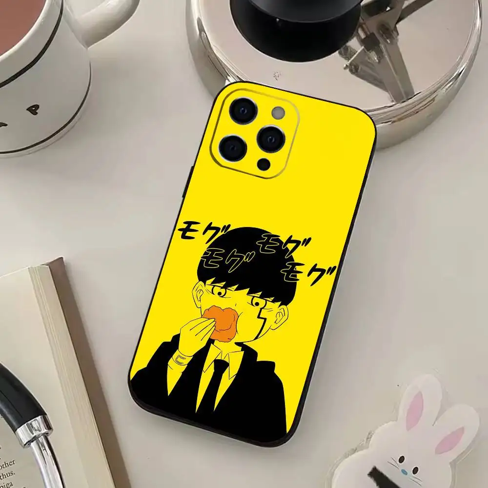 حافظة هاتف Comics Magic and Mus-cles M-Mashle لهاتف iPhone 17,16,15,14,13,12,11 Plus، Pro Max، XS، غطاء أسود ناعم #5