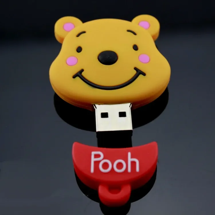 Cartoon Cute The bride and groom teddy bear doll 4G/8G/16G/32G/64G usb flash drive pen drive memory card U Disk Free shipping