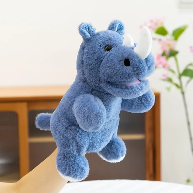 Stuffed Plush Animals Toys Hand Finger Story Puppet Kawaii Dolls Educational Pig Cat Gorilla Baby Toys  Children GIft