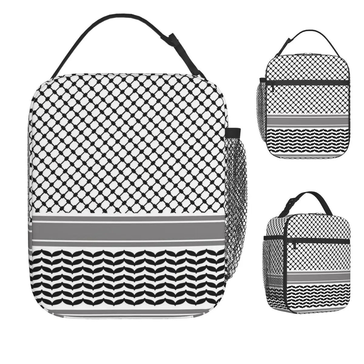 

Палестинская сумка для обеда Keffiyeh, ланч-бокс для пикника для детей, сумка для отдыха с принтом, сумки для еды, водонепроницаемая сумка-холодильник