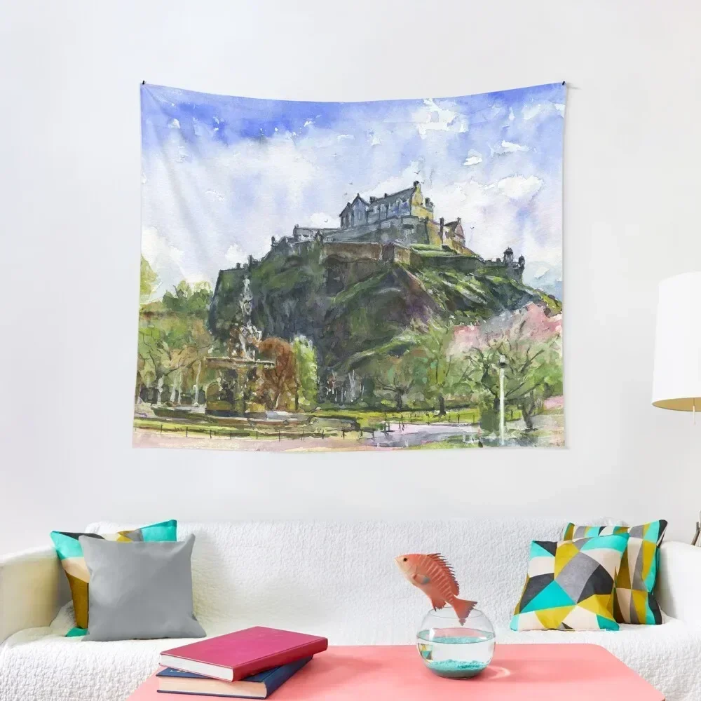 Edinburgh Castle Scotland Tapestry Home Decorations Wall Decoration Items Aesthetic Room Decorations On The Wall Tapestry