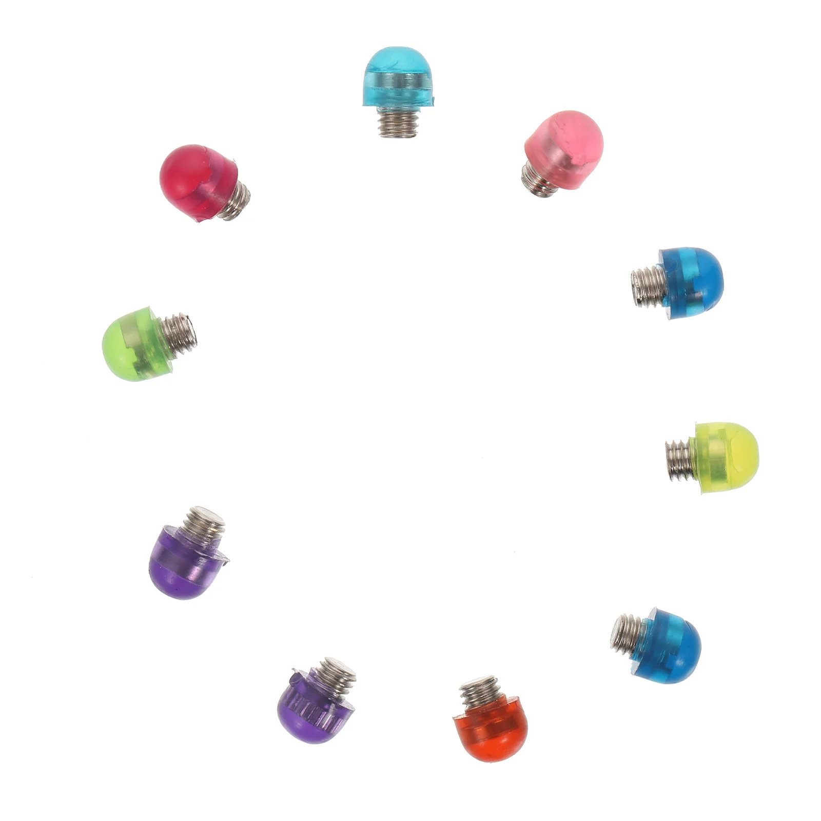 

10Pcs Scissors Silencers High Transparent Replacement Bumpers for Hairdressing Scissors Noise Reduction Professional Mute