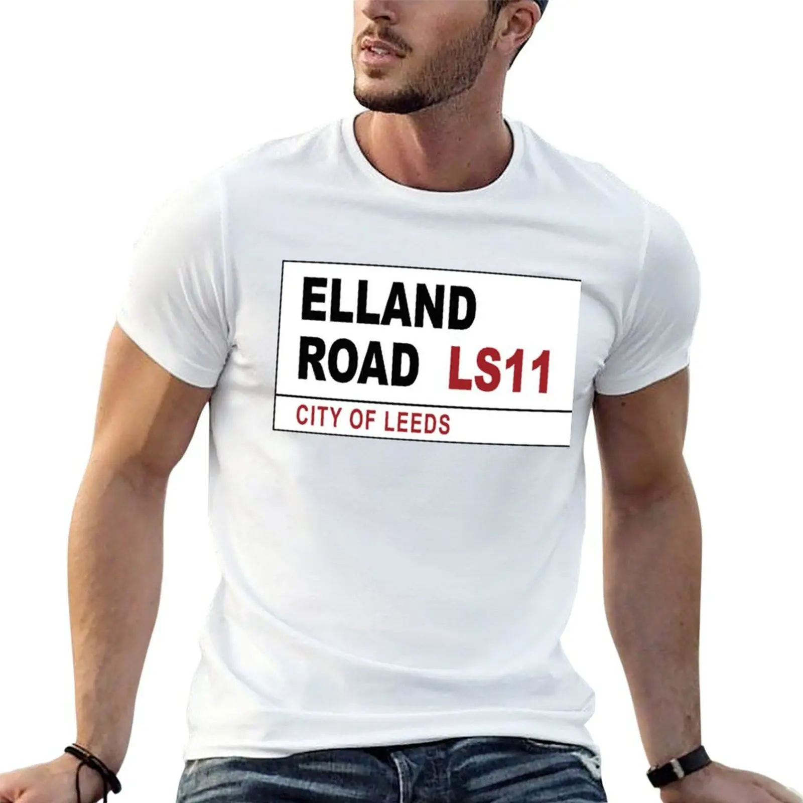 

Elland Road Street Sign T-Shirt essential t shirt man t shirt summer cotton t shirt man T-shirt