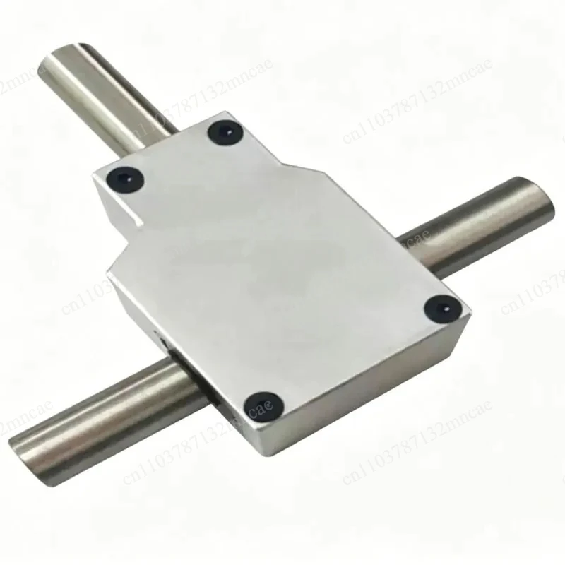 90 degree commutator Right angle transmission reversing helical gear bevel gearbox reduction ratio 1:1 double output shaft 12MM