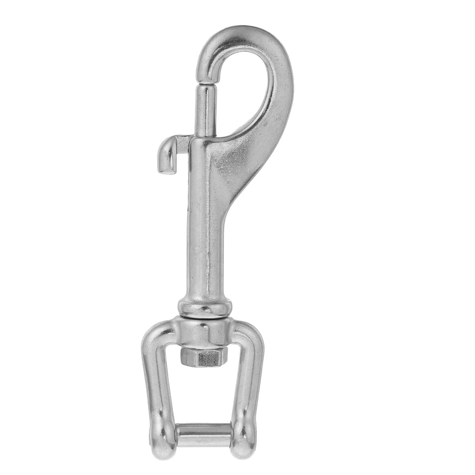 4 Inch Marine Grade Stainless Steel Diving Bolt Snap Hook Heavy Duty Single End Swivel Snap Clip Scuba Diving Equipment Safety