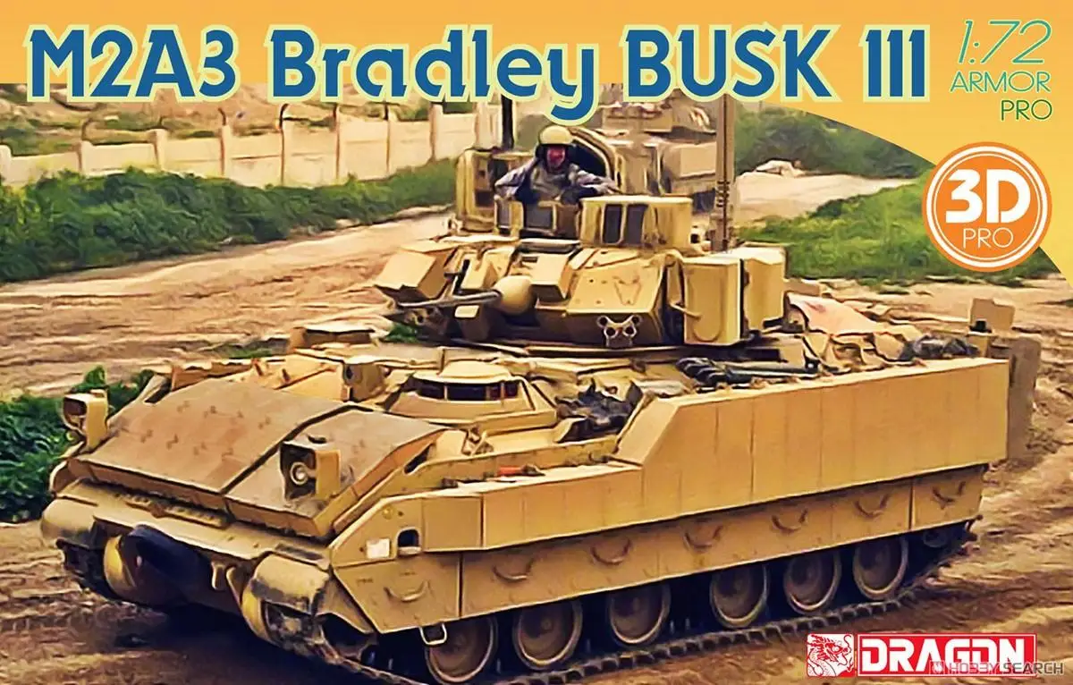 DRAGON 7678 1:72 scale M2A3 Bradley BUSK III w/3D Lnterior Plastic Model Kit