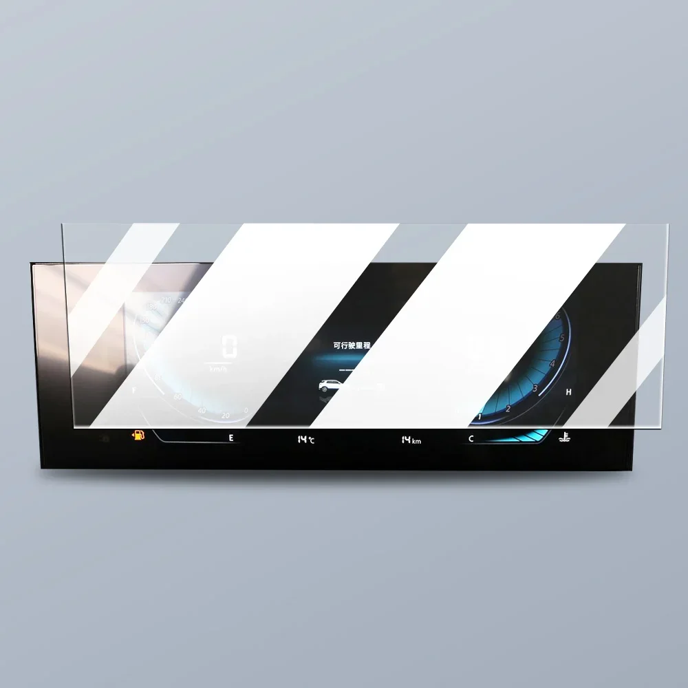 MUQSHI Car Interior Center console screen saver tempering glass film Anti scratch LCD screen Anti blue For ChanganC555 2020-2022 image 6