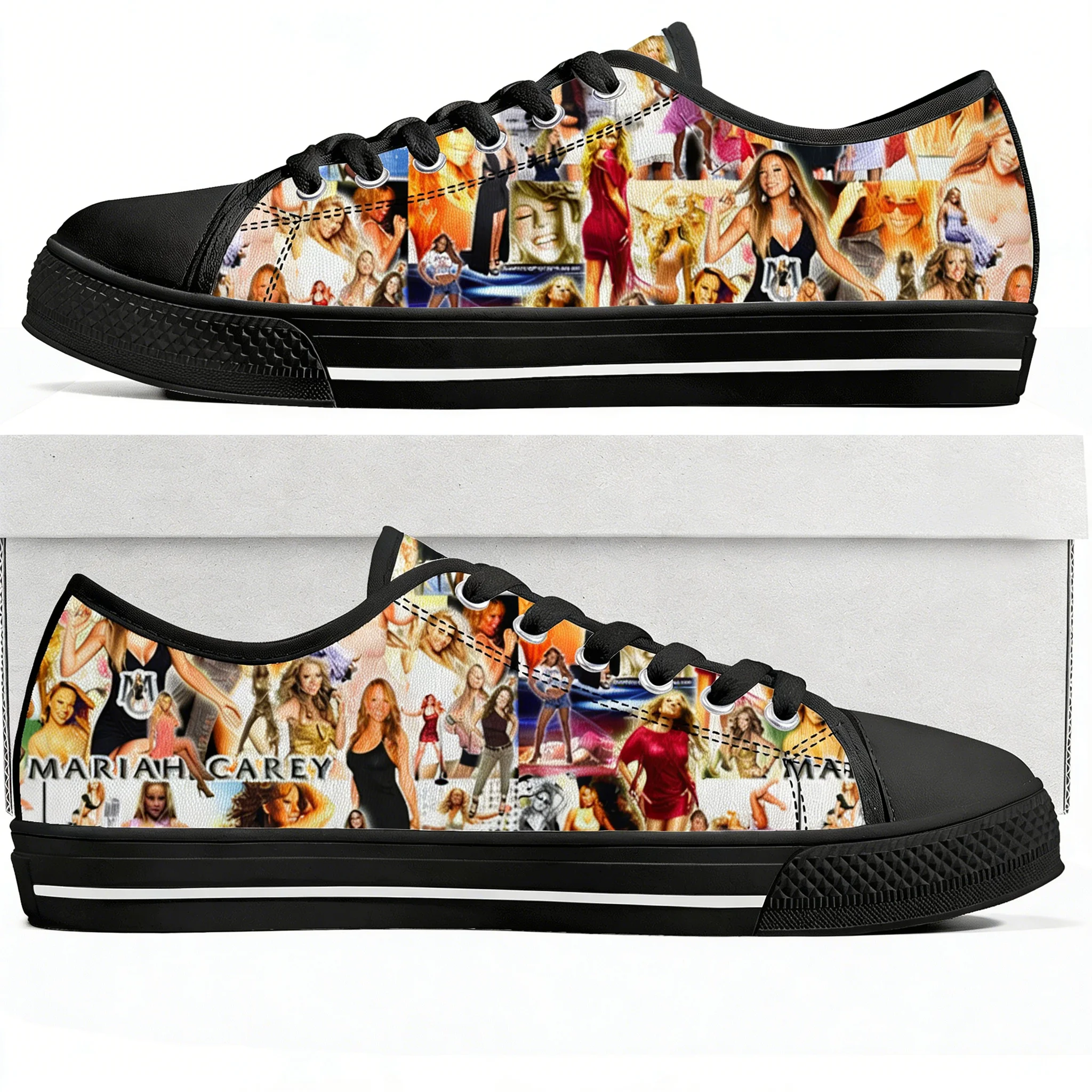 

Легкие кроссовки Mariah Carey Singer Low Top для мужчин, женщин и подростков, высококачественные повседневные кроссовки из ткани для путешествий, обувь на заказ