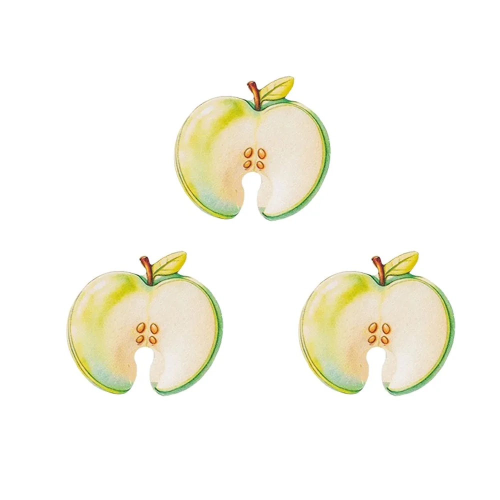 3Pcs Absorbent Kitchen Dishwashing Sponge Quick Dry Dual-Sided Fruit Shaped Cleaning Sponge Decontamination Thickened
