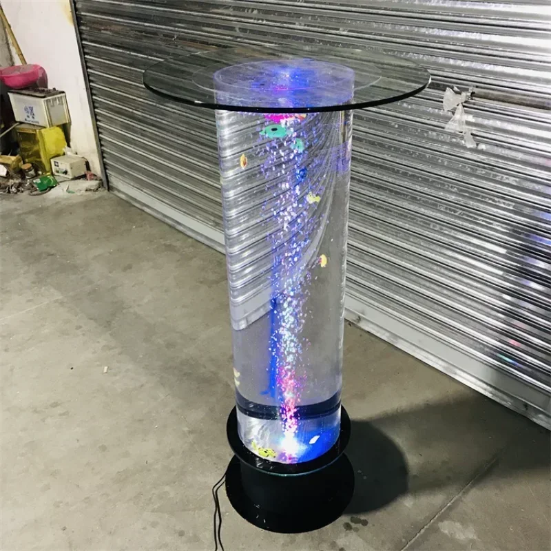 

Customized led bar table hot sale furniture decor for night club new style water bubble bar table