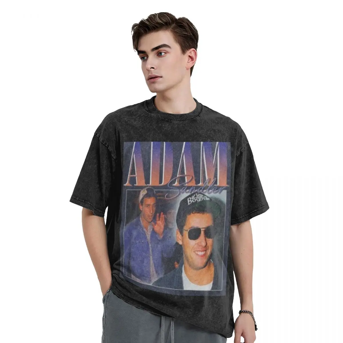 adam sandler T-Shirt graphic shirts plus size tops blue archive heavy weight t shirts for men