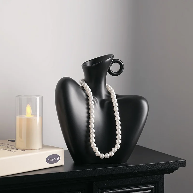 DecoracióN Hogar Ins Style ваза для цветов Human Body DéCoration Chambre Art Floreros Ceramic Jingdezhen декор комнаты Vases