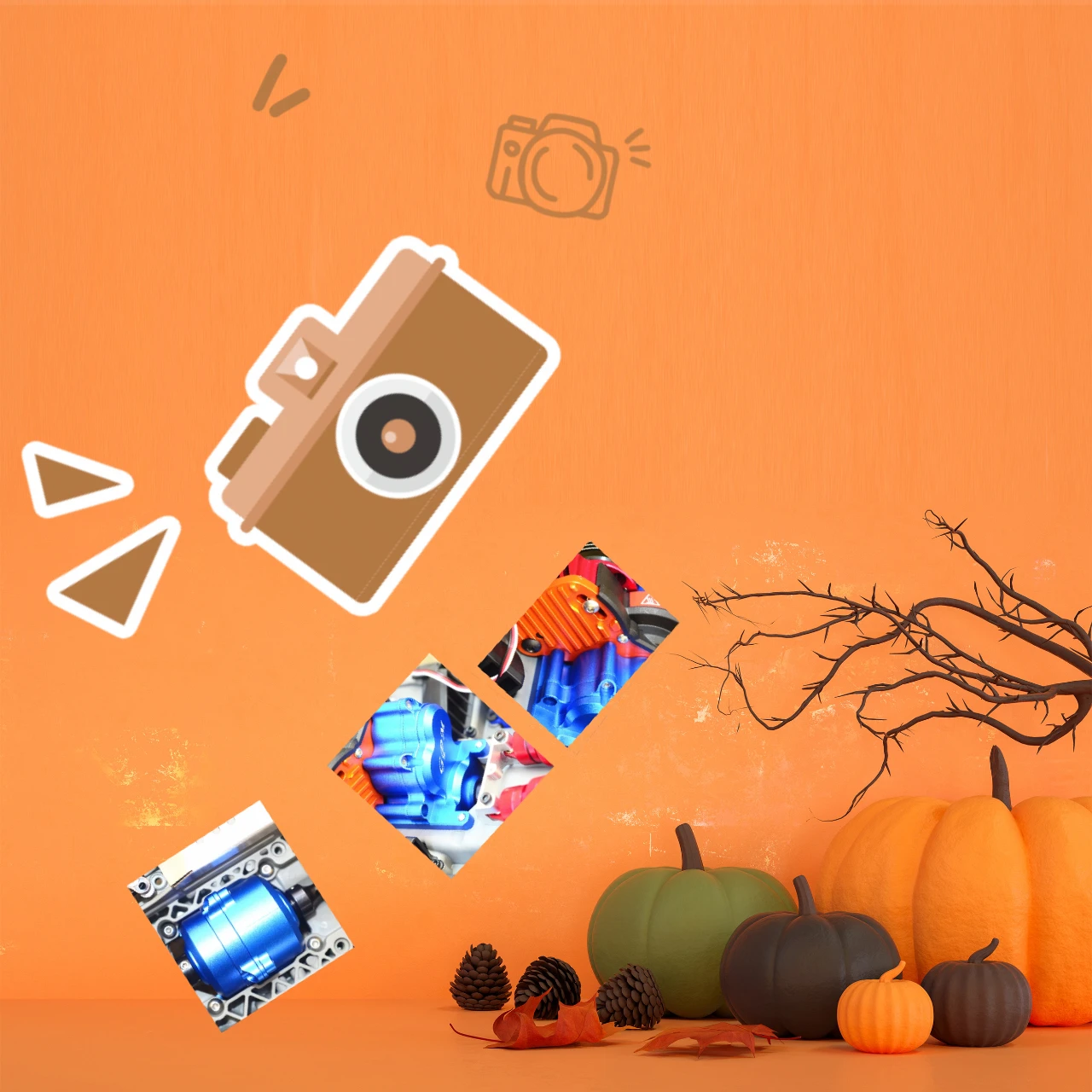 

GPM 7075 Alloy Center Gearbox Upgrade for TRAXXAS 1/10 E-Revo VXL 2.0 High-Quality Racing Accessory