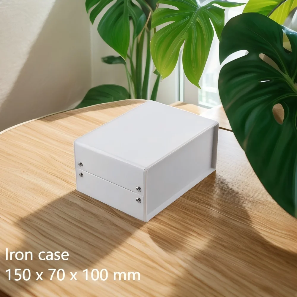 

Desk Top Iron Case DTU Module Housing Internet of Things Device Housing Controller Box 150x70x100mm