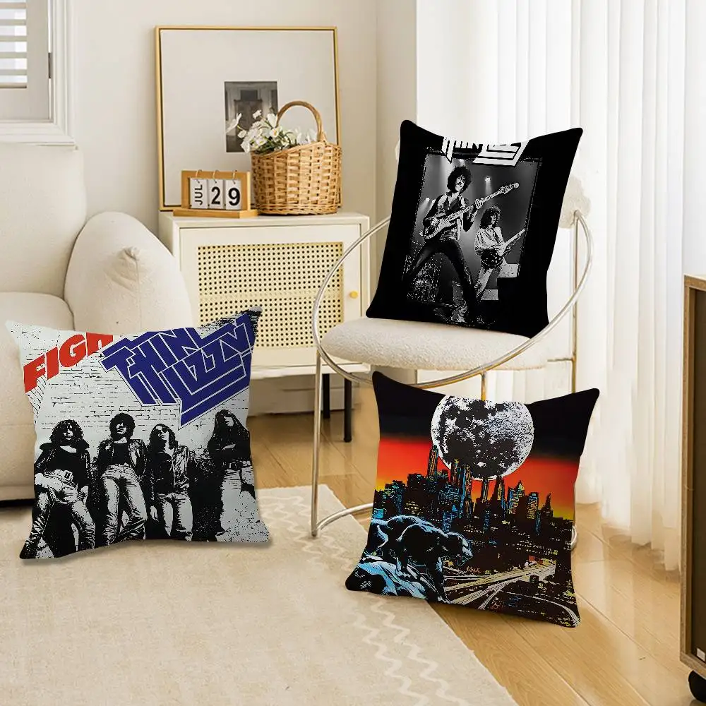 Classic Rapper Thin Lizzy Band Personalized Picture Text Home Decorative Pillows Household Gifts 45x45cm