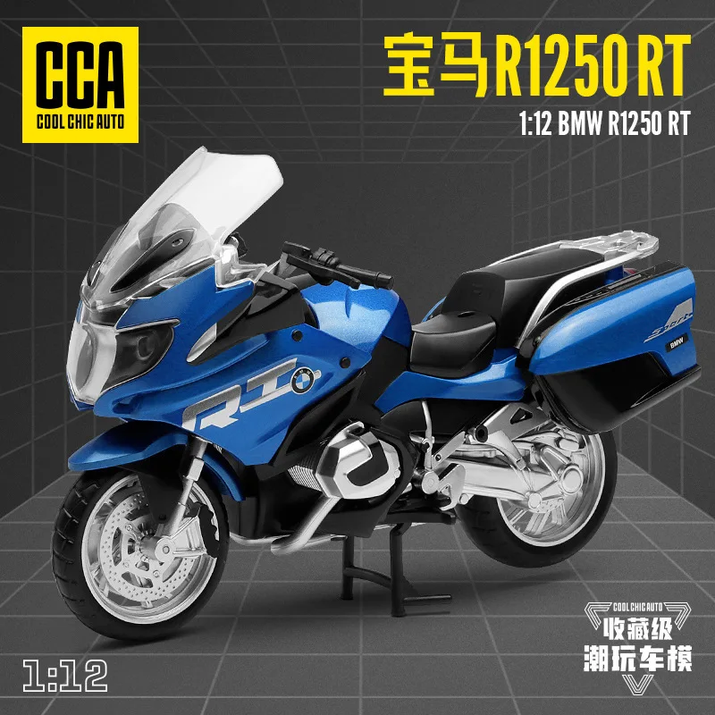 CCA 1:12 BMW R1250RT Motorcycle Alloy Diecast Model Simulation Collect Hobby Model Ornaments Gift For Friend Boys Display