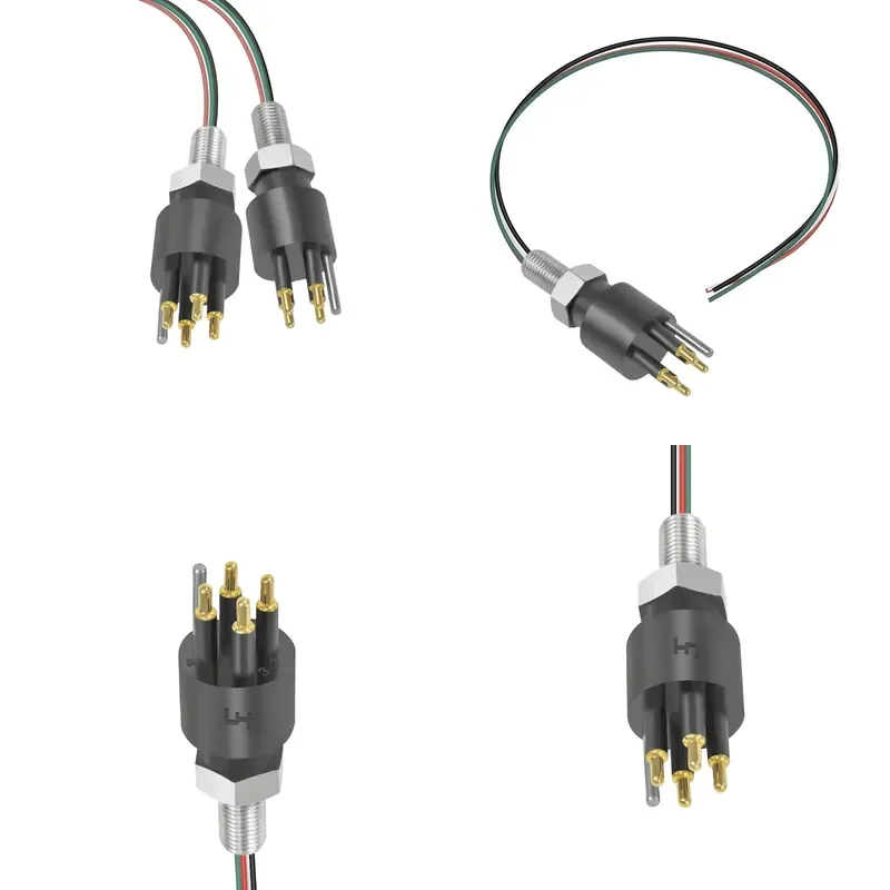 BH4M Subsea Cable Connectors ROV 4 Core Bulkhead Waterproof Socket Diving Plug Subconn Underwater Connector