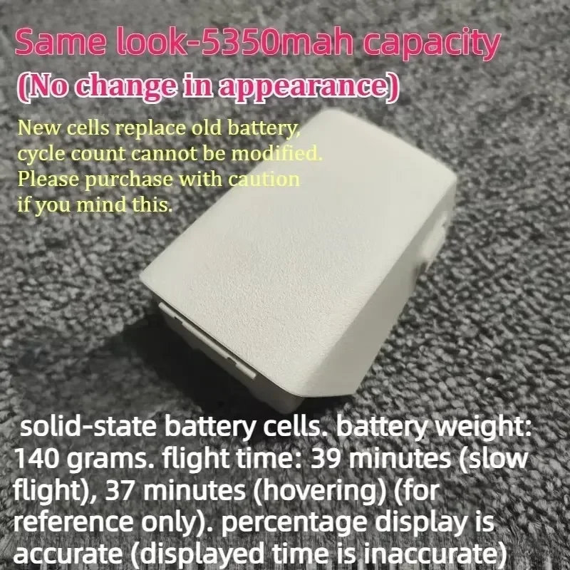 [NEW]  5350mAh/6300mAh/6500mAh for DJI Flip Battery Refitting Battery Top Life DIY Parts with Parallel Charging Hub