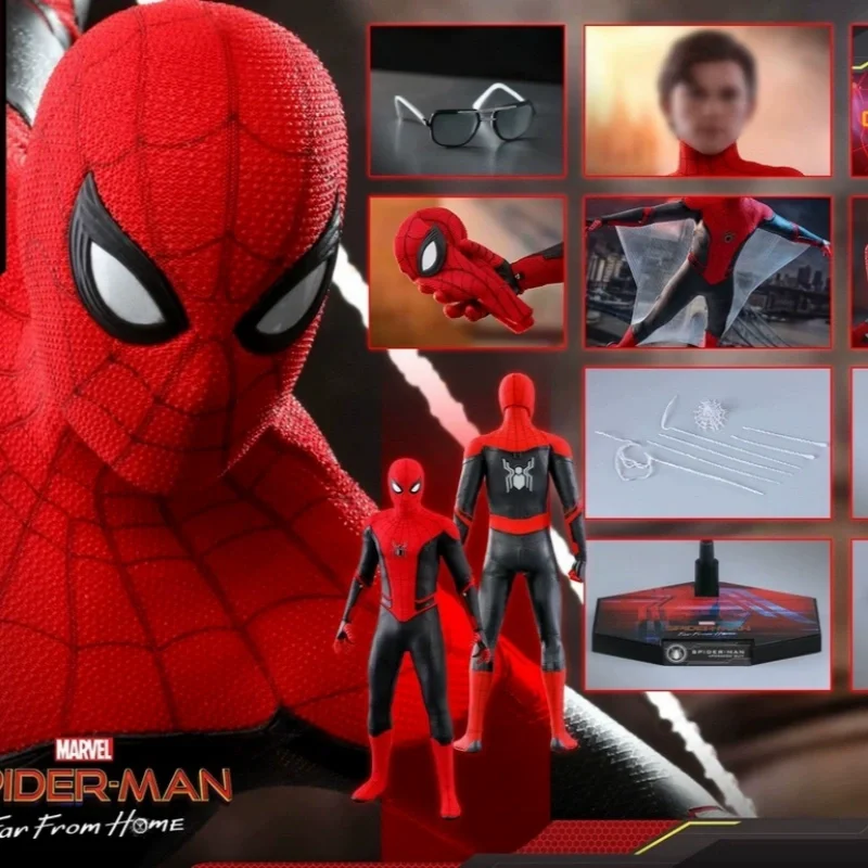 

Hottoys Человек-Паук вдали от дома 1, 6, масштабная фигурка Mms542, красный, черный костюм, новый коллекционный подарок на день рождения для мальчиков